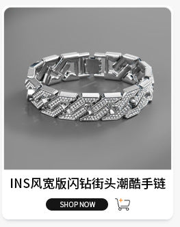 Cross-border explosions hip-hop full diamond necklace diamond Joker 12mm with diamond high sense Cuban chain jewelry wholesale